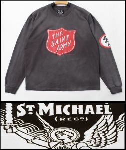 2022 S/S SAINT MICHAEL HEAVY COTTON DIRTY WASH -VINTAGE ALL - LONG SLEEVE [MADE SHOP]